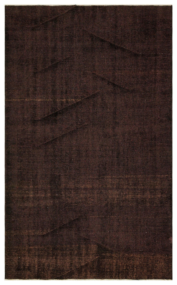 Siyah Eskitme Modern Yün Halı 173x269