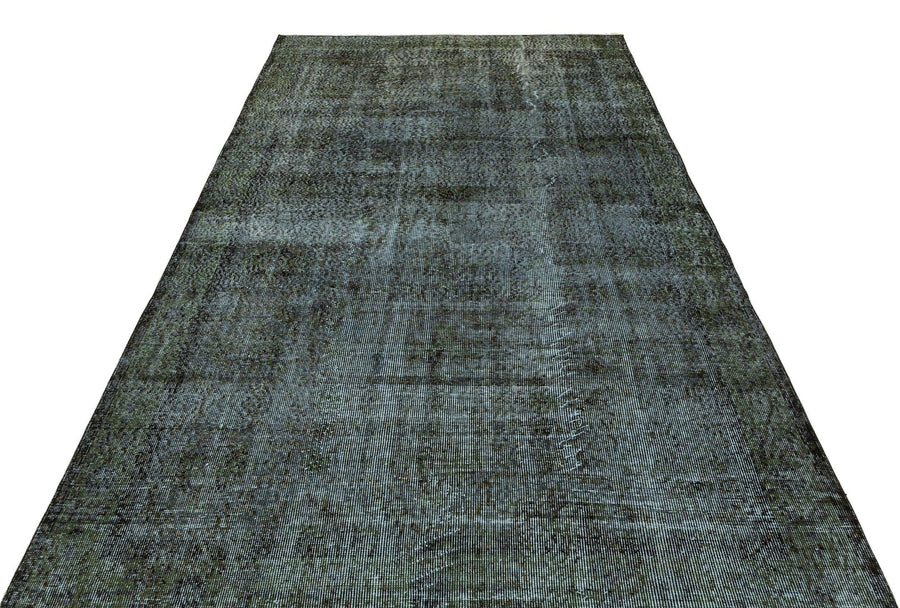 Siyah Eskitme Modern Yün Halı 173x285