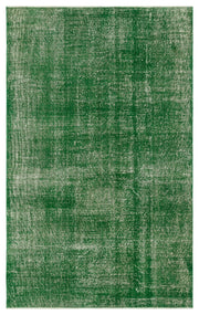 Atina Yeşil Eskitme Yün El Dokuma Halısı 143 x 231 Apex Unique