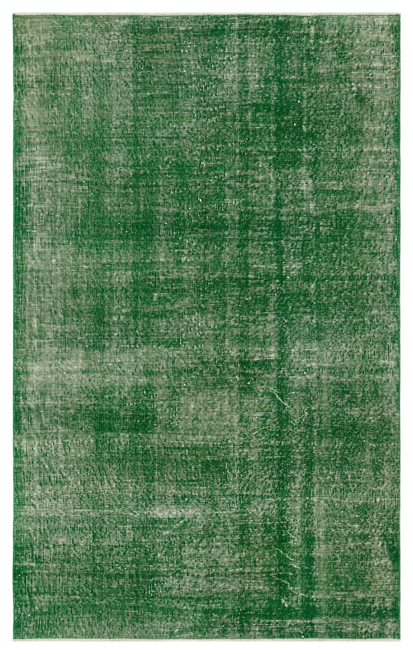 Atina Yeşil Eskitme Yün El Dokuma Halısı 143 x 231 Apex Unique