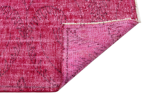 Pembe Anadolu Eskitme Klasik Yün Halı 134x263 - Özel Seri