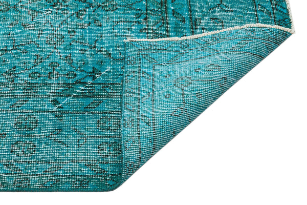 Beyaz Mavi Anadolu Bohem Eskitme Yün Halı 173x270 - Özel Seri