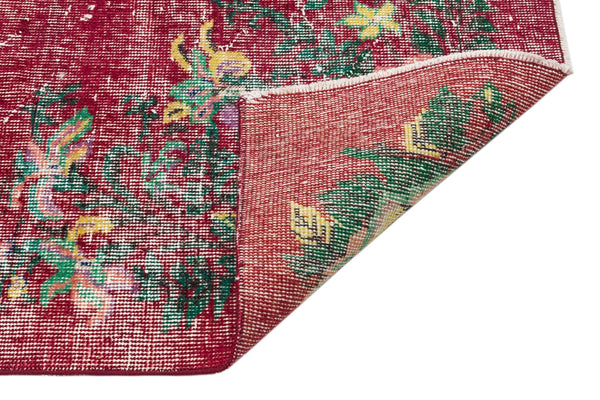 Kırmızı Anadolu Çiçekli Yün Halı 148x256 - Özel Seri