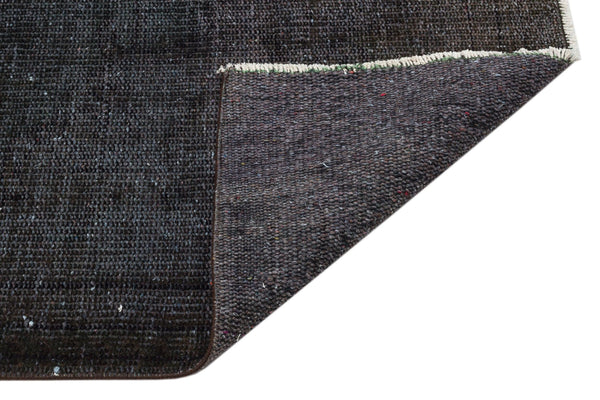 Siyah Eskitme Modern Yün Halı 171x264