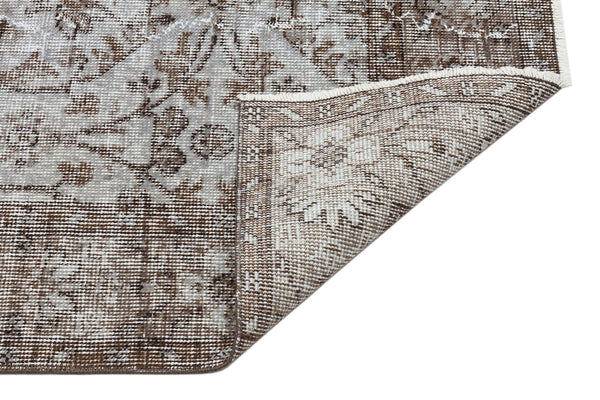 Gri Anadolu Geometrik Klasik Yün Halı 142x247 - Özel Seri