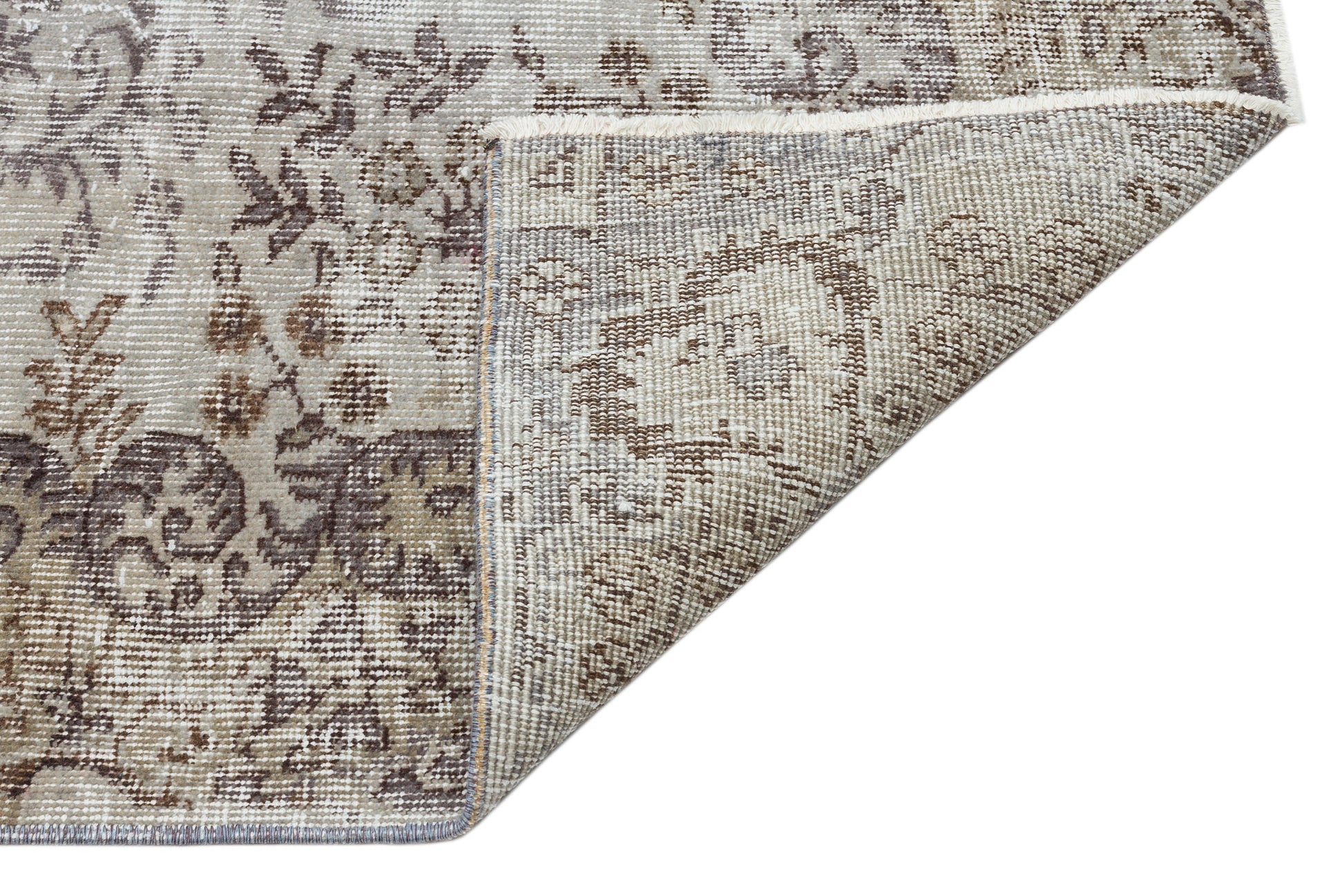 Atina Gri Eskitme Yün El Dokuma Halısı 154 x 253 Apex Unique