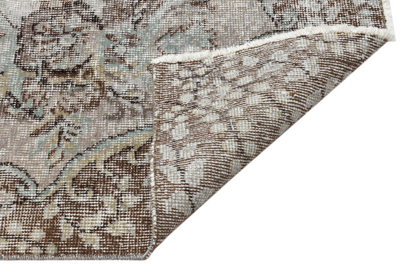 Gri Anadolu Geometrik Madalyonlu Yün Halı 174x307 - Özel Seri