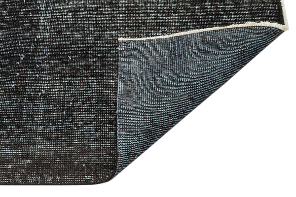 Siyah Eskitme Modern Yün Halı 215x246