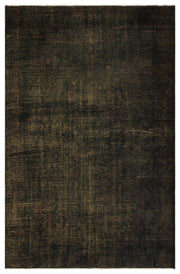 Atina Siyah Eskitme Yün El Dokuma Halısı 162 x 252 Apex Unique