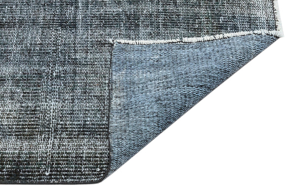 Siyah Eskitme Modern Yün Halı 184x278
