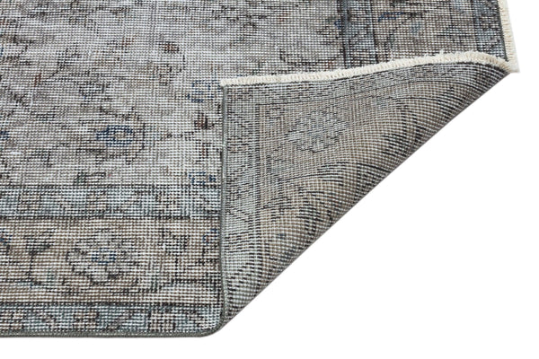 Gri Anadolu Geometrik Klasik Yün Halı 159x260 - Özel Seri