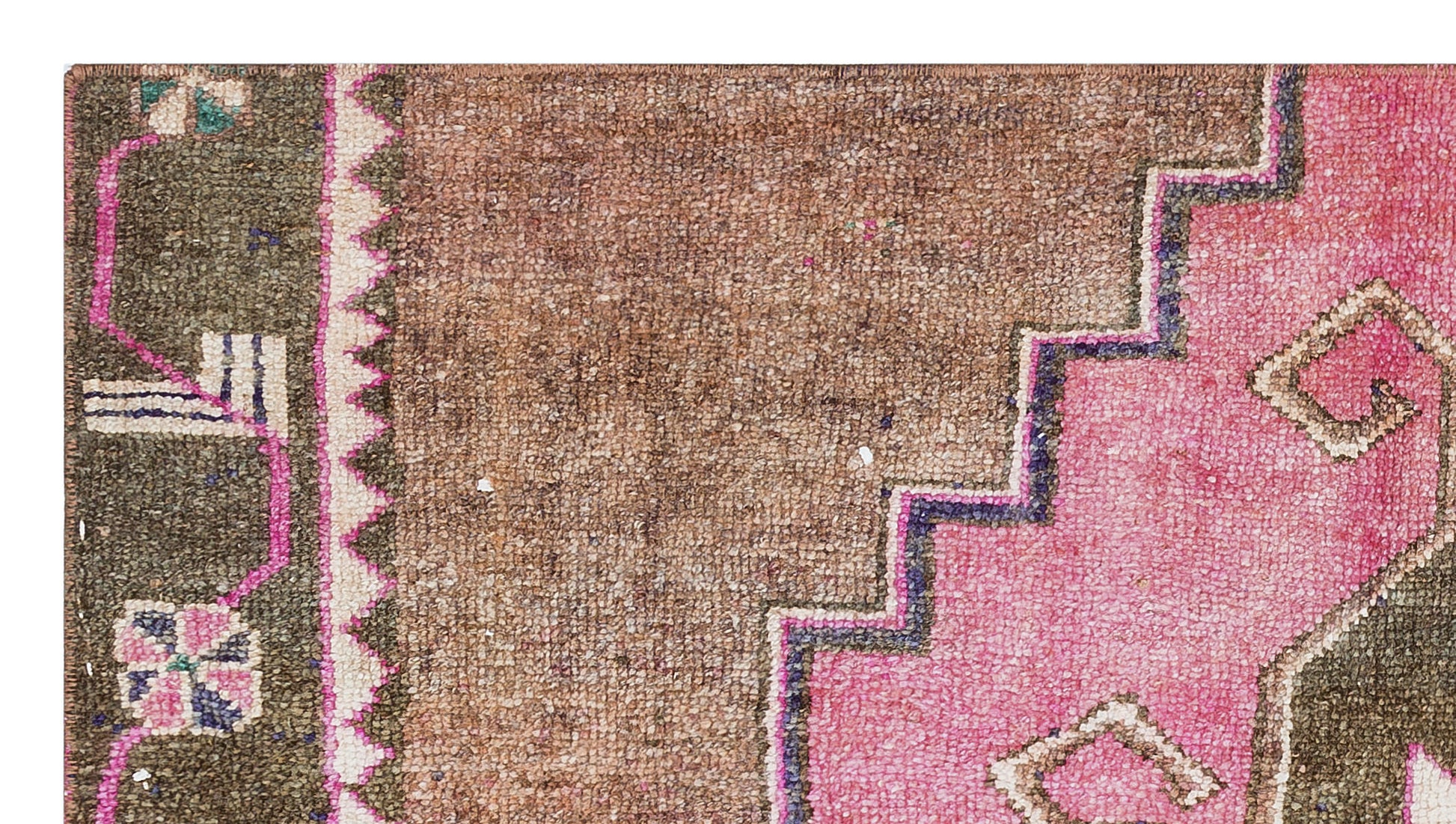 Kavala Kahverengi Klasik Yün El Dokuma Halısı 079 x 142 Apex Unique