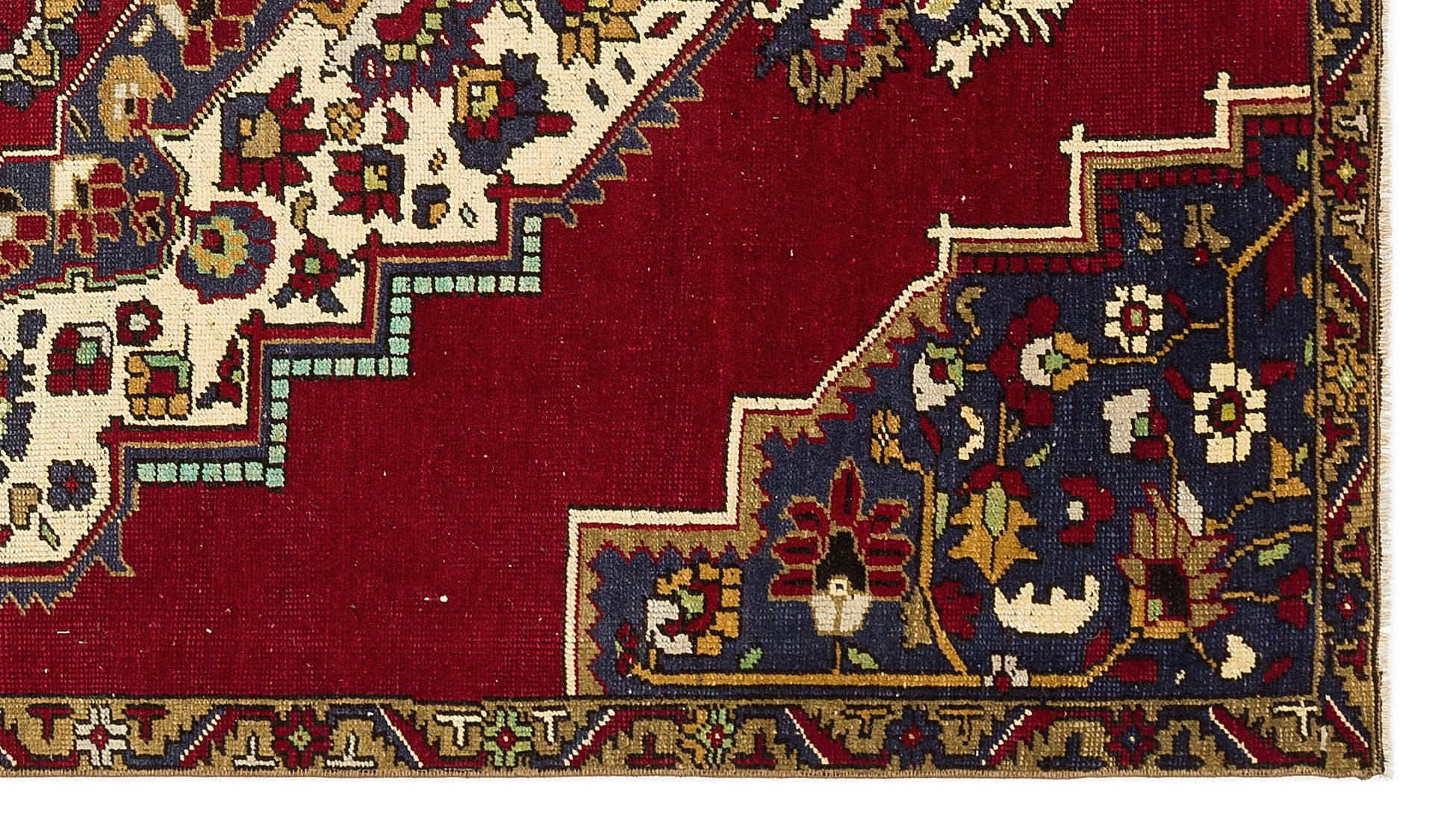 Kavala Kırmızı Klasik Yün El Dokuma Halısı 121 x 216 Apex Unique