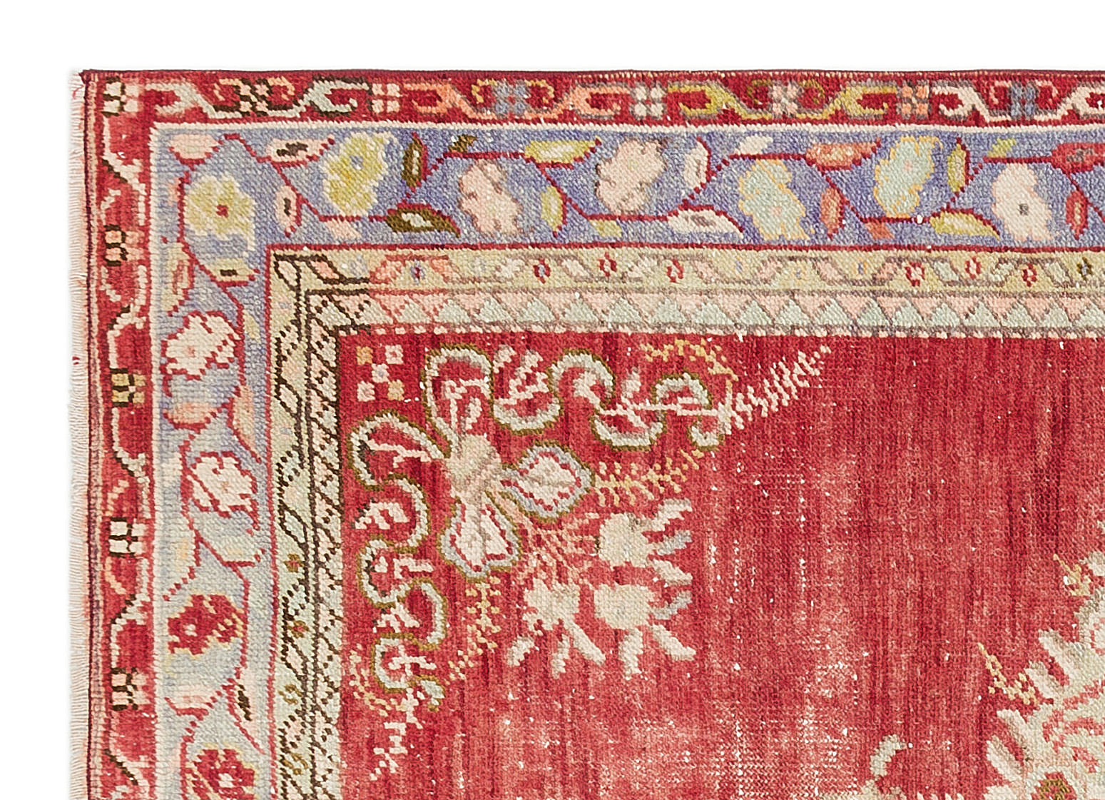 Kavala Kırmızı Klasik Yün El Dokuma Halısı 100 x 137 Apex Unique