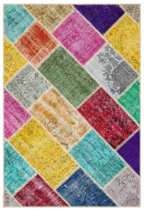 Bej Anadolu Modern Yün Halı 122x181 - Özel Seri