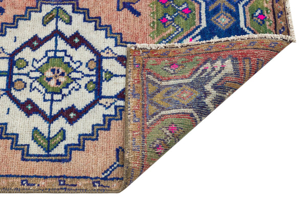 Kırmızı Anadolu Bohem Geometrik Yün Halı 50x90 - Özel Seri