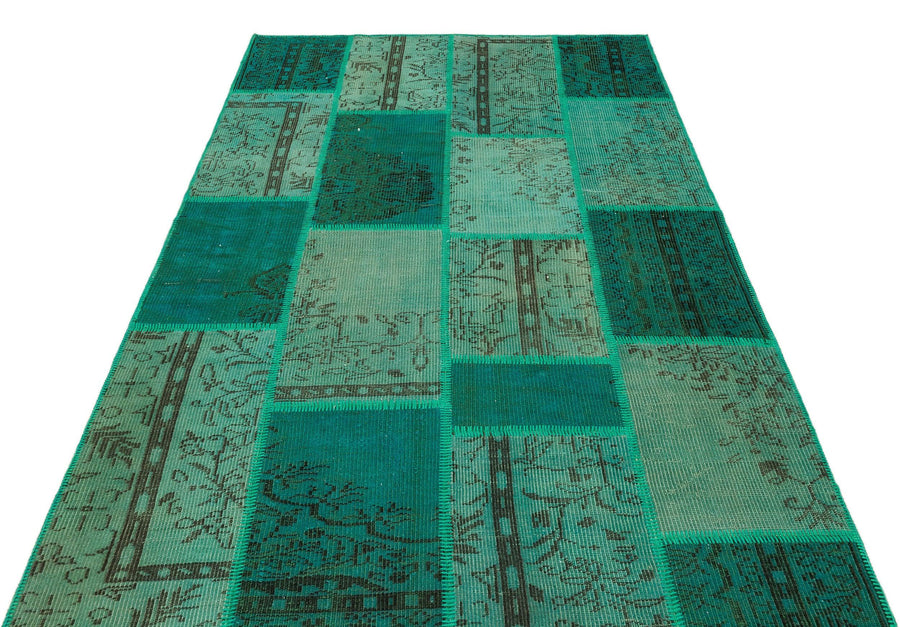 Yeşil Anadolu Bohem Modern Yün Halı 161x232 - Özel Seri