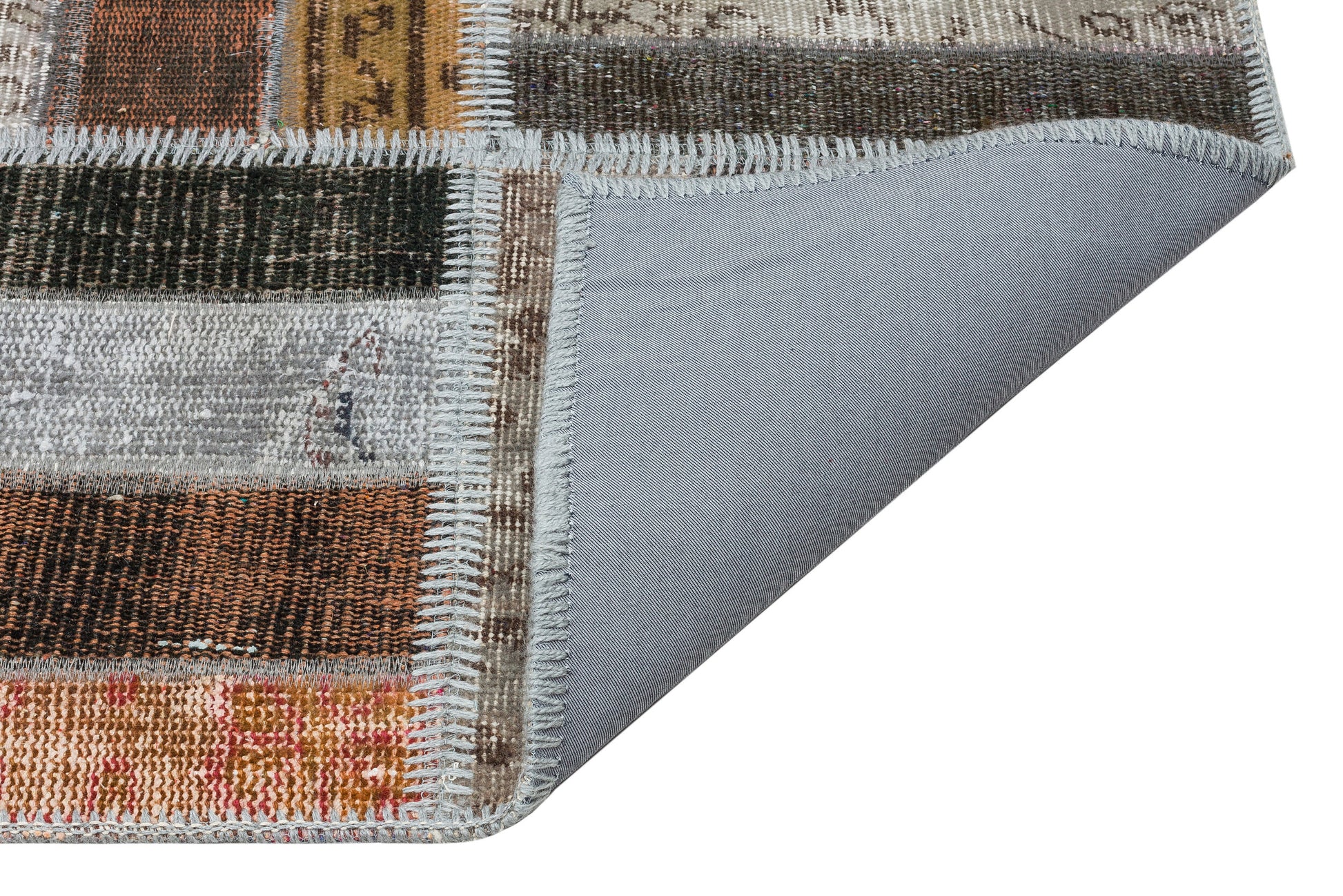 Iskece Kahverengi Eskitme Yün El Dokuma Halısı 161 x 244 Apex Unique