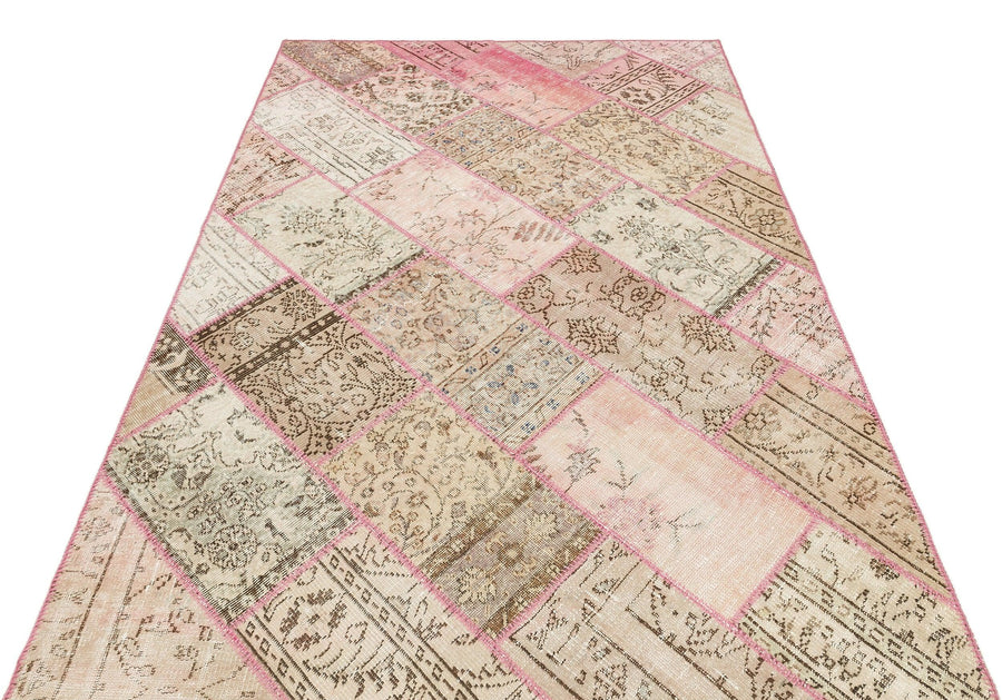 Bej Eskitme Modern Yün Halı 161x231