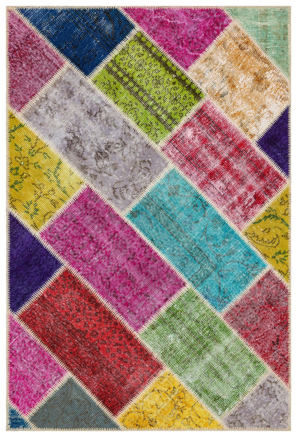 Bej Anadolu Bohem Modern Yün Halı 123x182 - Özel Seri
