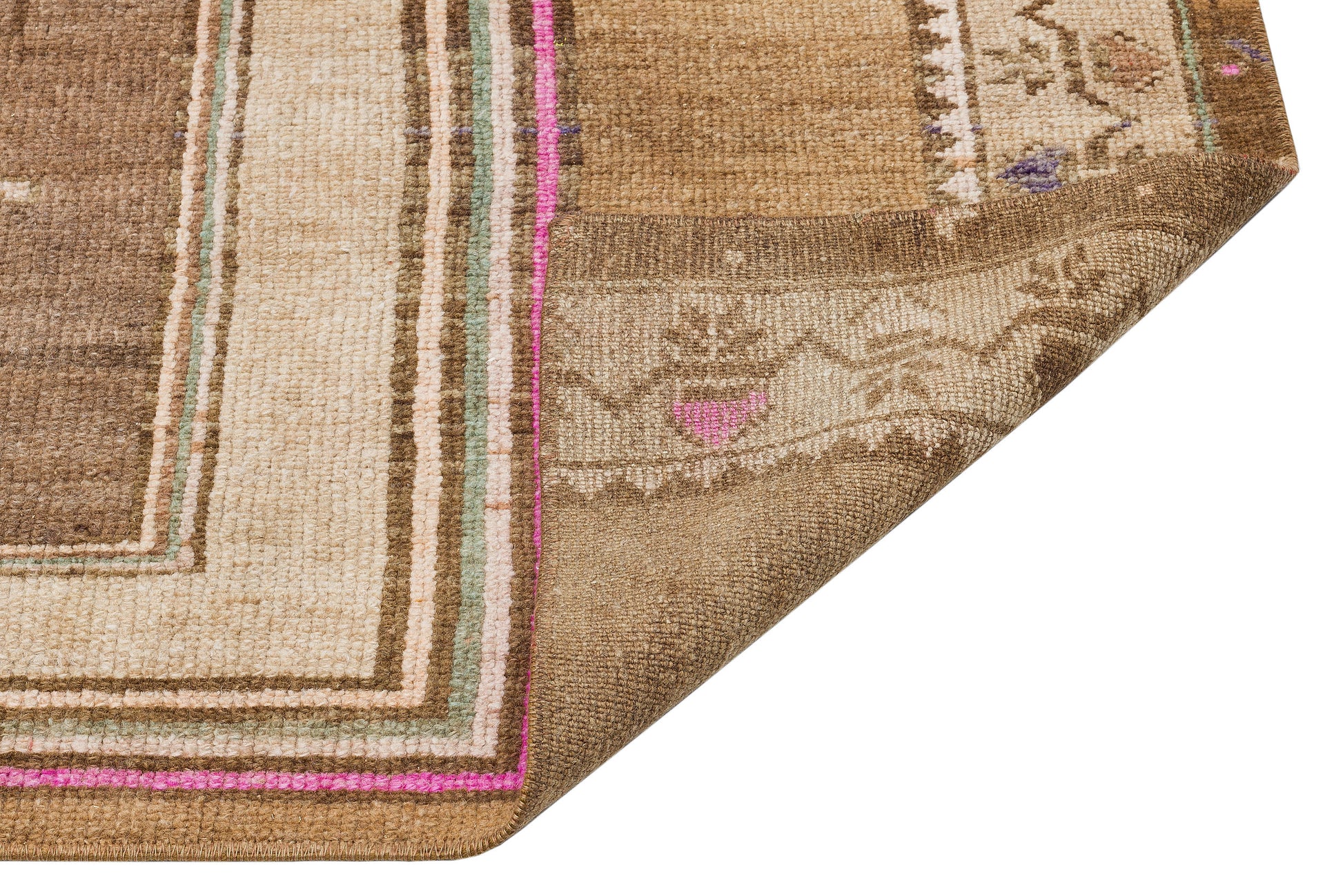 Kavala Kahverengi Klasik Yün El Dokuma Halısı 078 x 191 Apex Unique