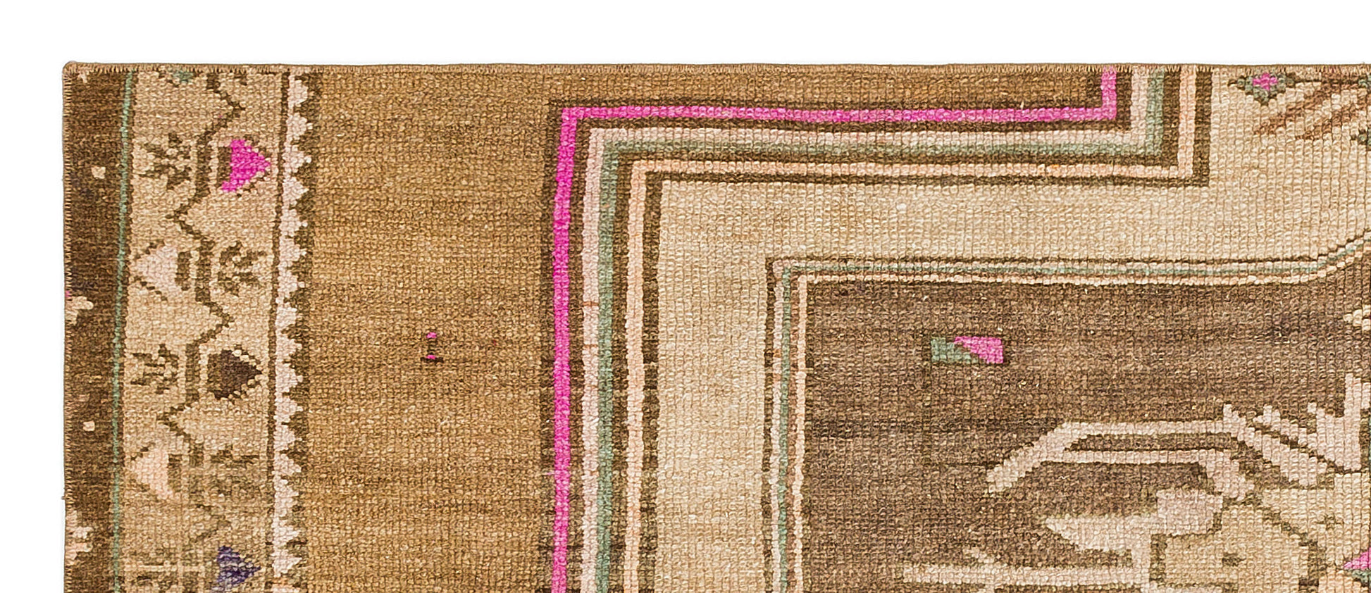 Kavala Kahverengi Klasik Yün El Dokuma Halısı 078 x 191 Apex Unique