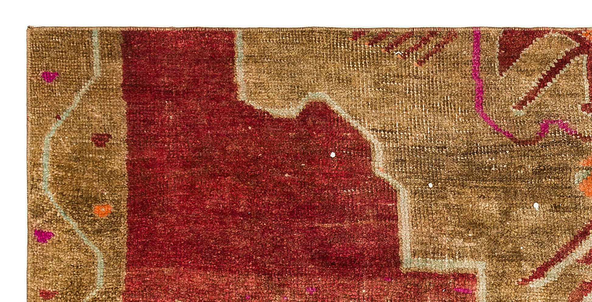 Kavala Kırmızı Klasik Yün El Dokuma Halısı 096 x 197 Apex Unique