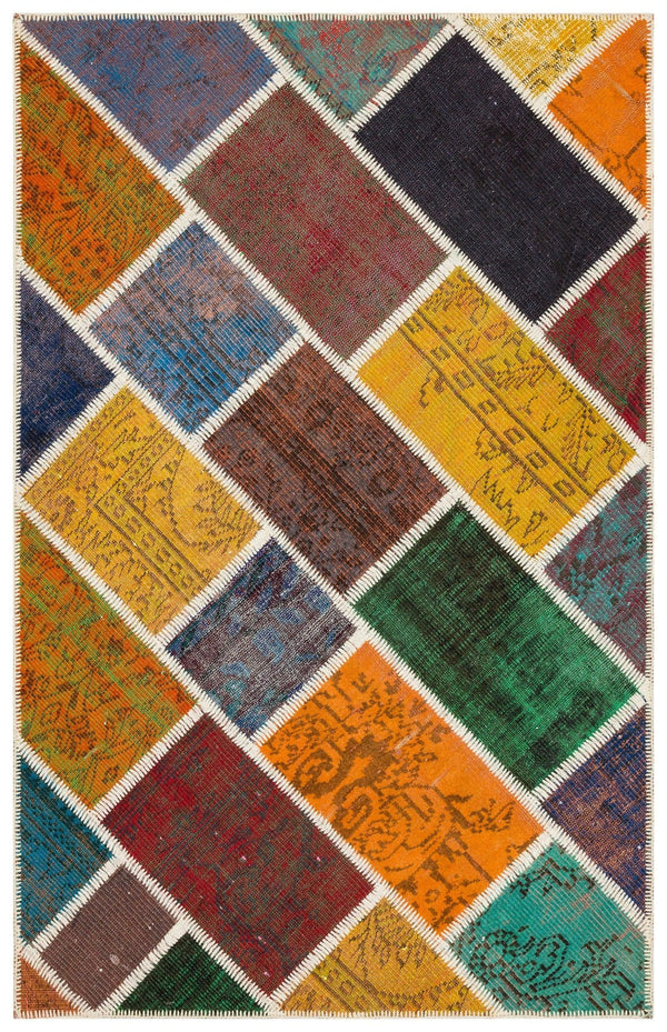 Bej Anadolu Bohem Modern Yün Halı 122x186 - Özel Seri