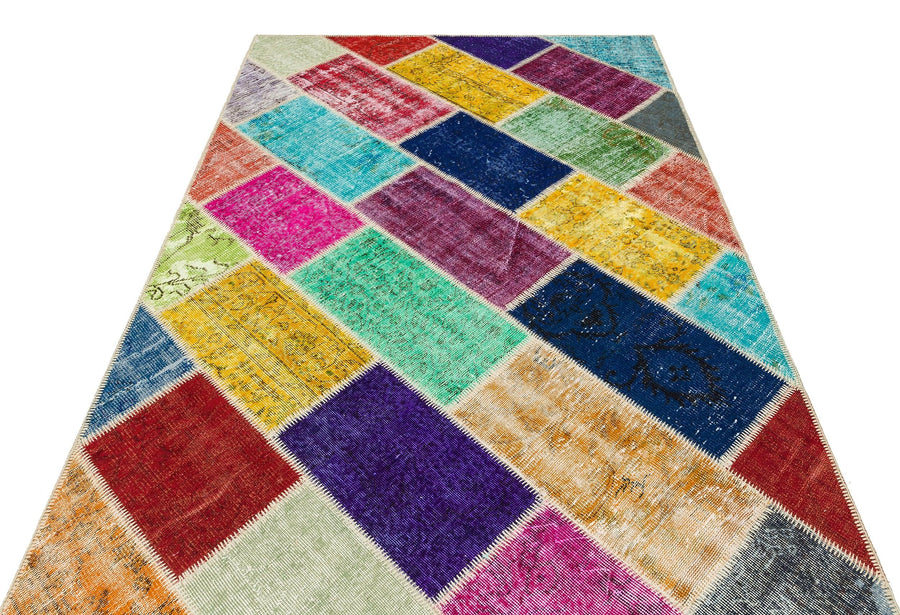 Bej Anadolu Eskitme Modern Yün Halı 161x233 - Özel Seri