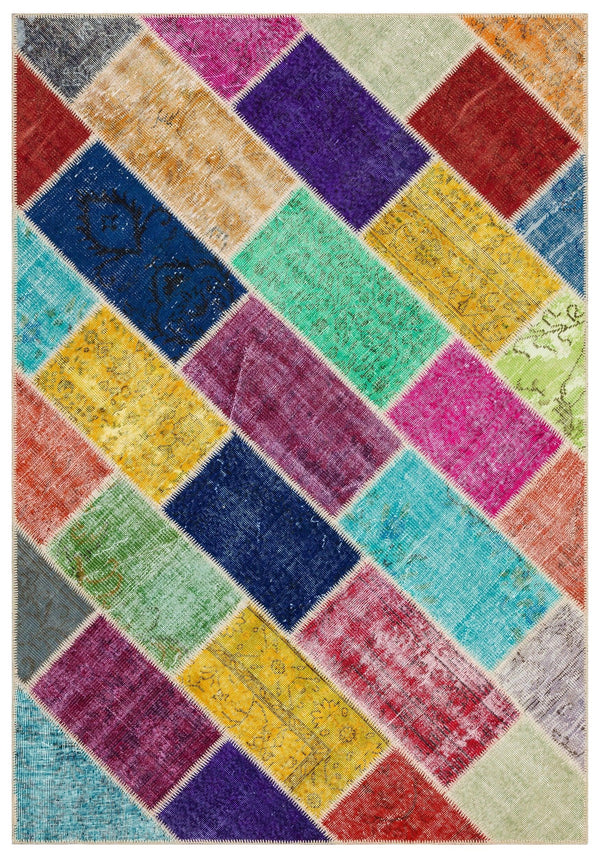 Bej Anadolu Eskitme Modern Yün Halı 161x233 - Özel Seri