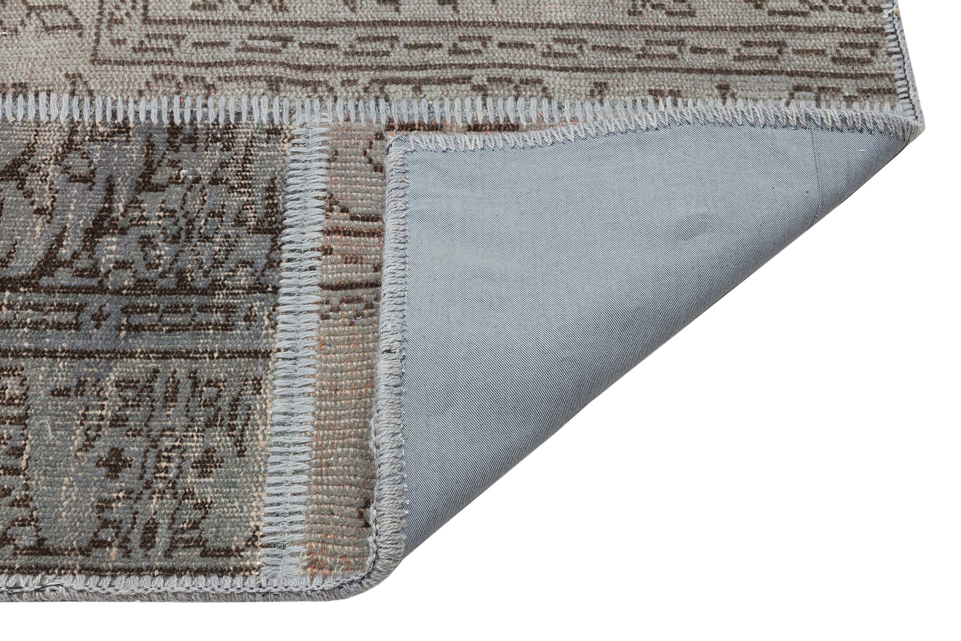 Iskece Kahverengi Eskitme Yün El Dokuma Halısı 162 x 228 Apex Unique