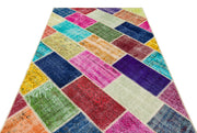 Iskece Bej Patchwork Yün El Dokuma Halısı 160 x 234 Apex Unique