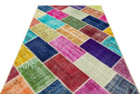 Multi-Color Geometric Vintage Area Rug 160x234 cm (5'3" x 7'8")