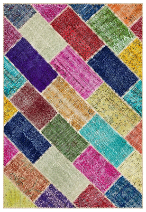 Bej Anadolu Eskitme Modern Yün Halı 160x234 - Özel Seri