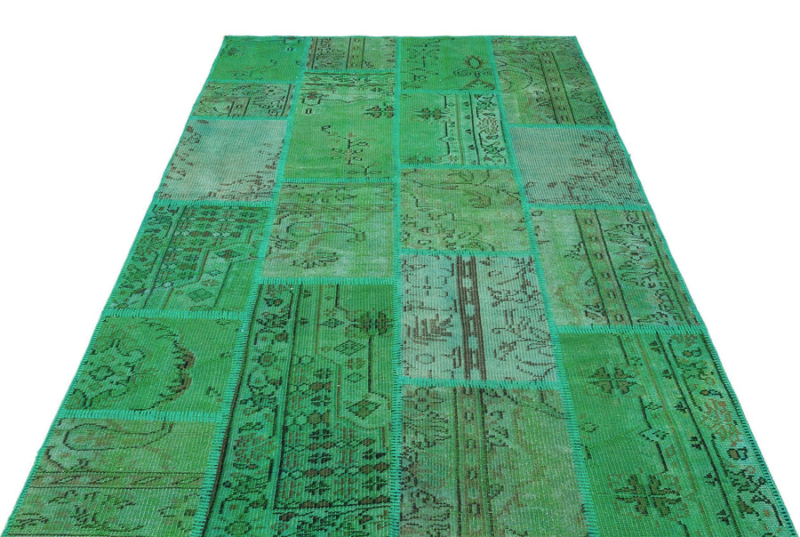 Yeşil Anadolu Bohem Modern Yün Halı 161x233 - Özel Seri