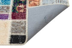 Iskece Bej Patchwork Yün El Dokuma Halısı 190 x 271 Apex Unique