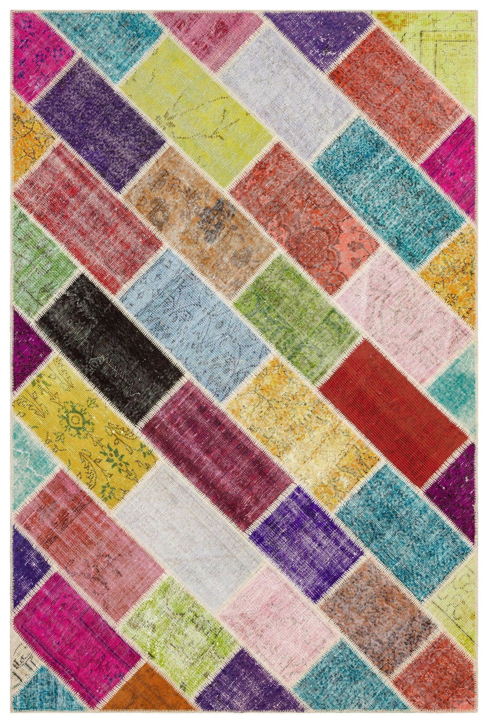Bej Anadolu Eskitme Modern Yün Halı 191x282 - Özel Seri