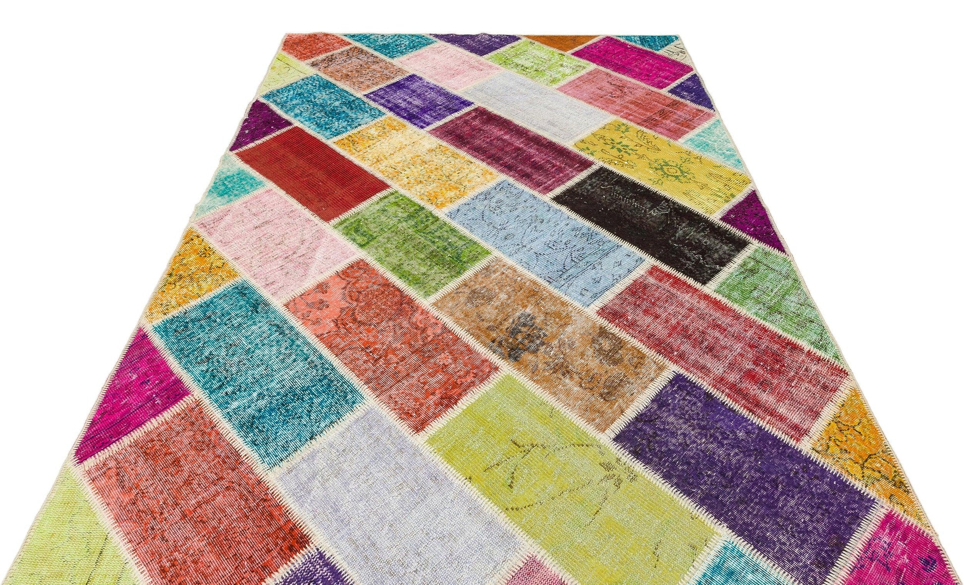 Bej Anadolu Eskitme Modern Yün Halı 191x282 - Özel Seri