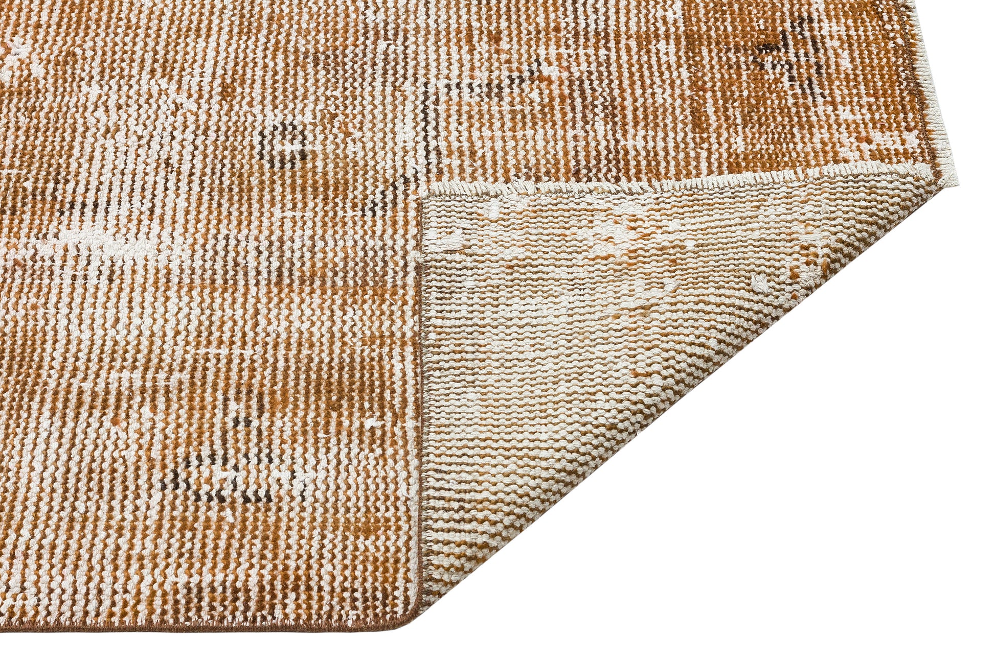 Atina Kahverengi Eskitme Yün El Dokuma Halısı 168 x 238 Apex Unique