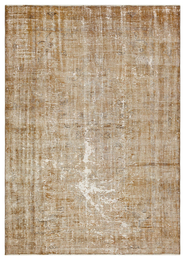 Gold Gri Anadolu Geometrik Modern Yün Halı 168x238 - Özel Seri