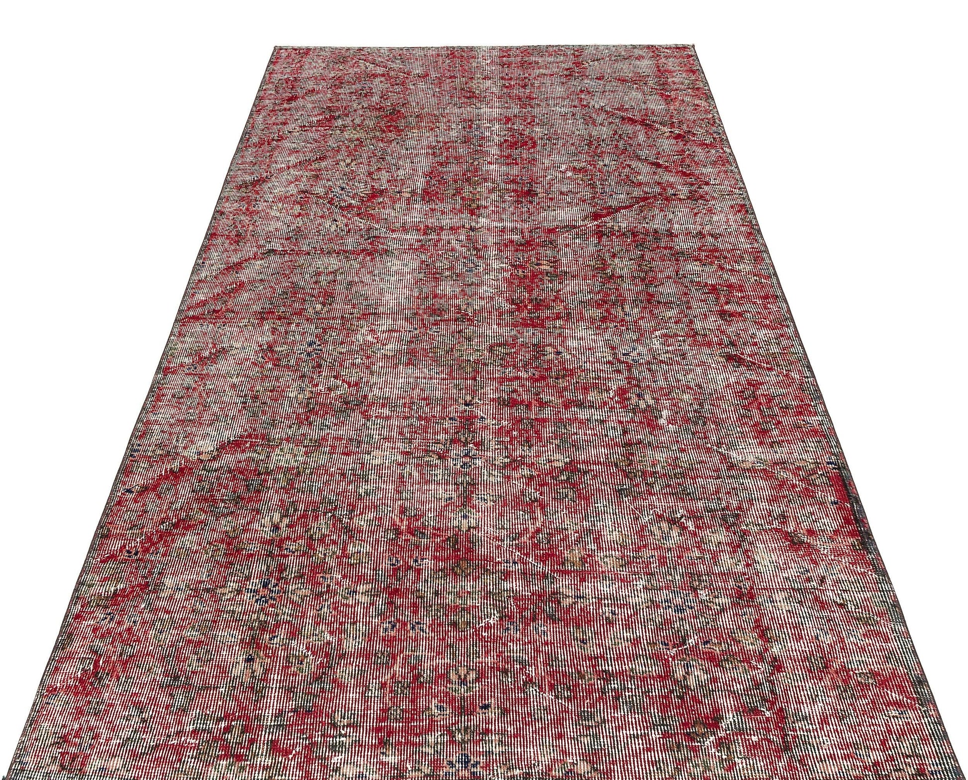 Bej Anadolu Eskitme Geometrik Yün Halı 131x226 - Özel Seri