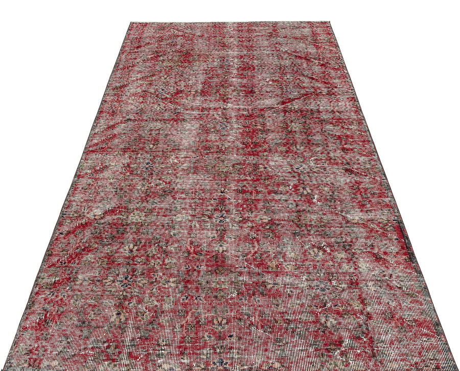 Bej Anadolu Eskitme Geometrik Yün Halı 131x226 - Özel Seri