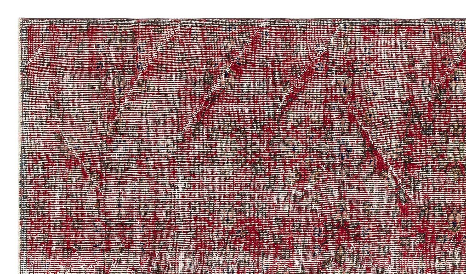 Bej Anadolu Eskitme Geometrik Yün Halı 131x226 - Özel Seri
