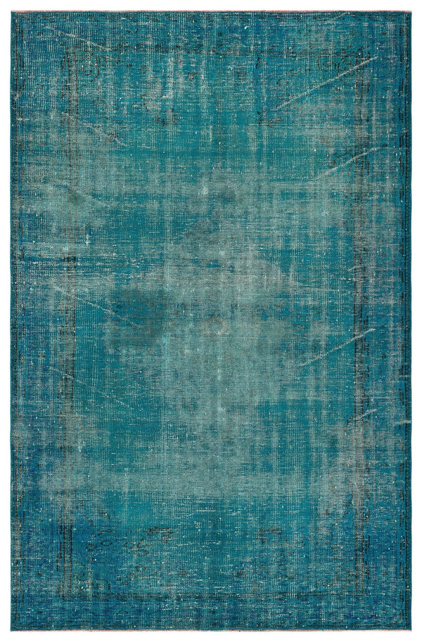 Beyaz Krem Bohem Eskitme Yün Halı 181x279