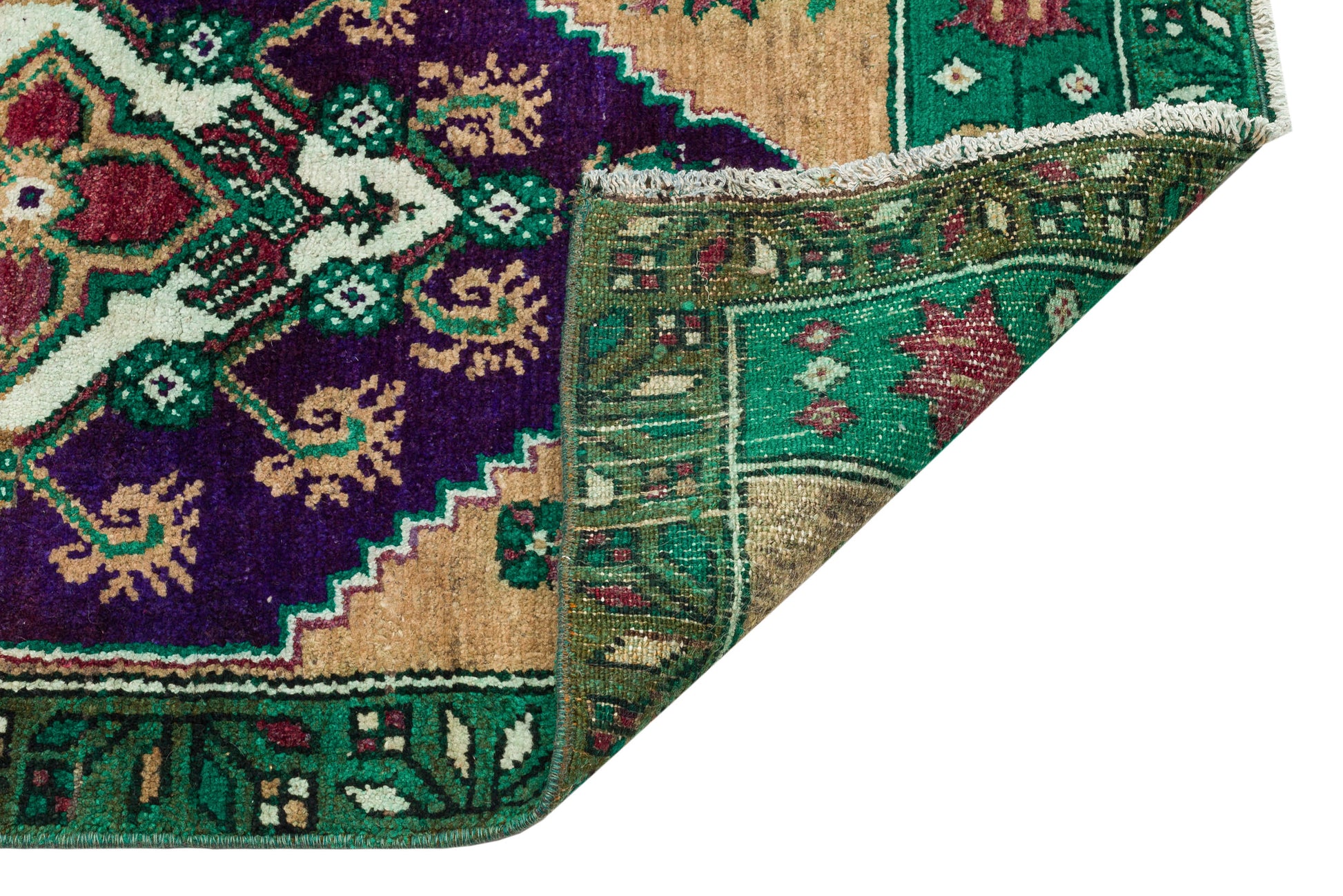 Kavala Yeşil Klasik Yün El Dokuma Halısı 061 x 103 Apex Unique