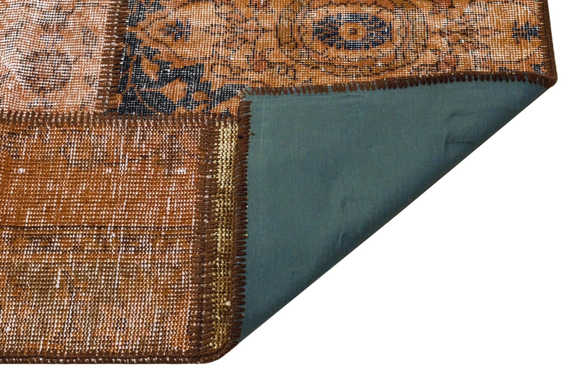 Bej Krem Anadolu Eskitme Geometrik Yün Halı 190x281 - Özel Seri