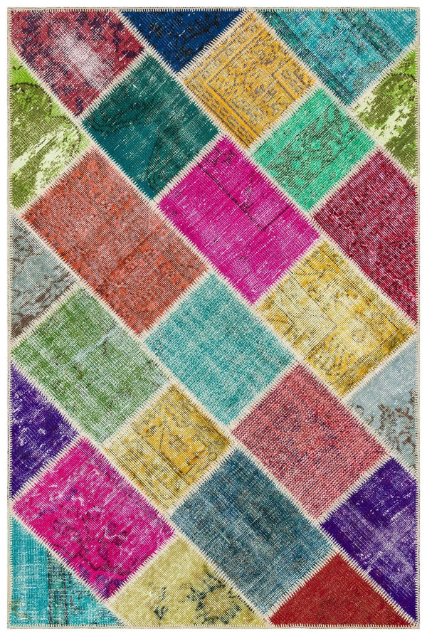 Bej Anadolu Modern Vintage Yün Halı 122x184 - Özel Seri