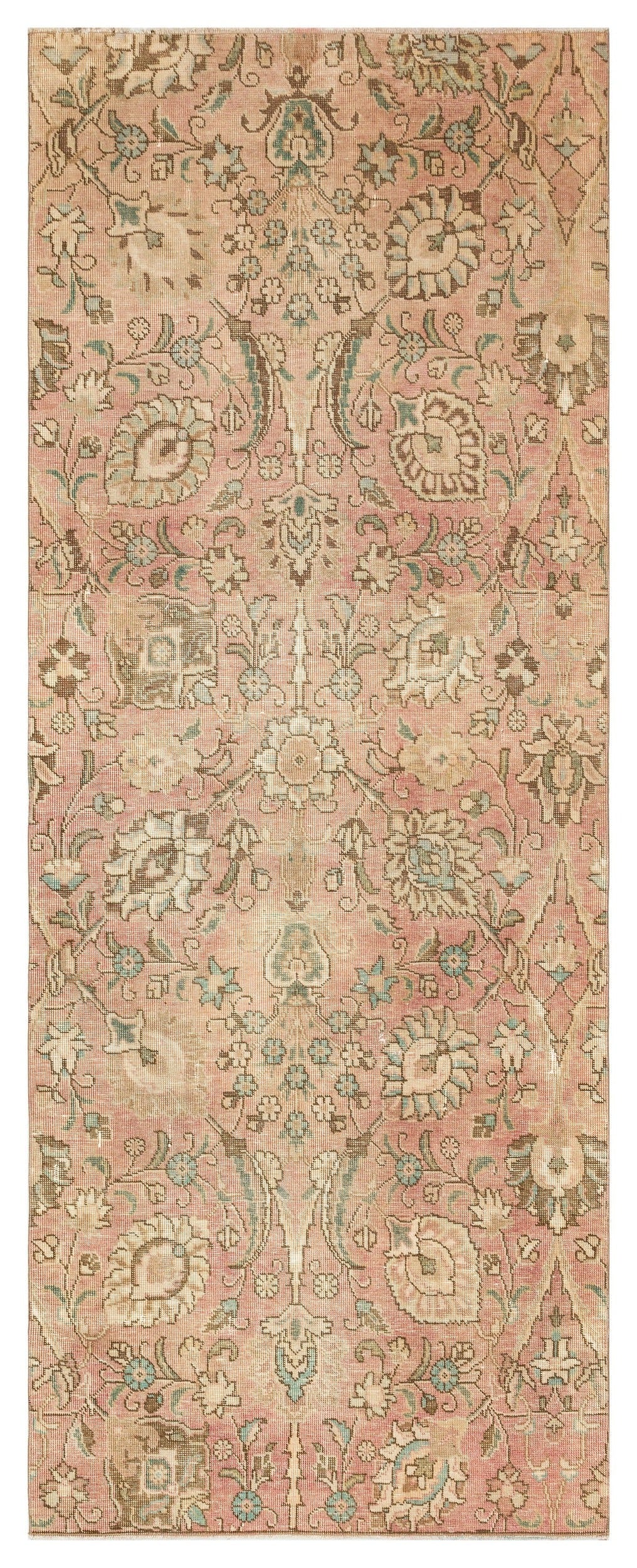 Epir Bej Eskitme Yün El Dokuma Halısı 110 x 276 Apex Unique