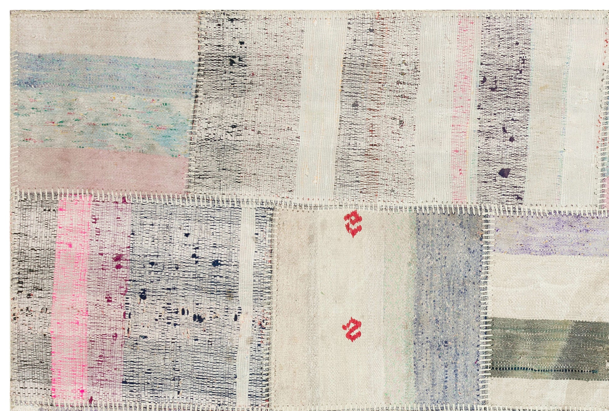 Teselya Bej Çizgili Yün El Dokuma Halısı 155 x 230 Apex Unique