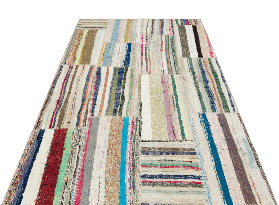 Bej Anadolu Bohem Geometrik Yün Halı 151x235 - Özel Seri